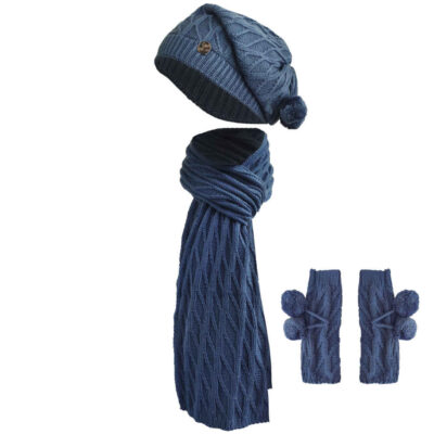 Ensemble Bonnet et Écharpe Tricotés pour Femme Modèle Zima