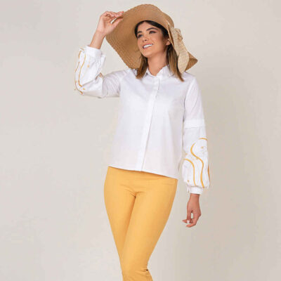 Blouse à manches longues pour femmes Modèle Raaz