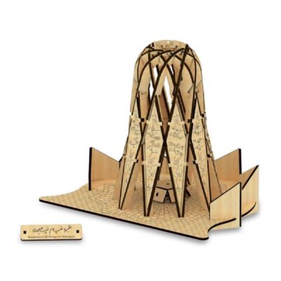 58-Pièces Puzzle 3D : Tombe d’Omar Khayyam – Modèle détaillé