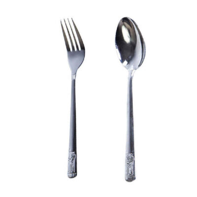 Set de Couverts en Cuivre – Cuillère et Fourchette Ladan (12 pièces)