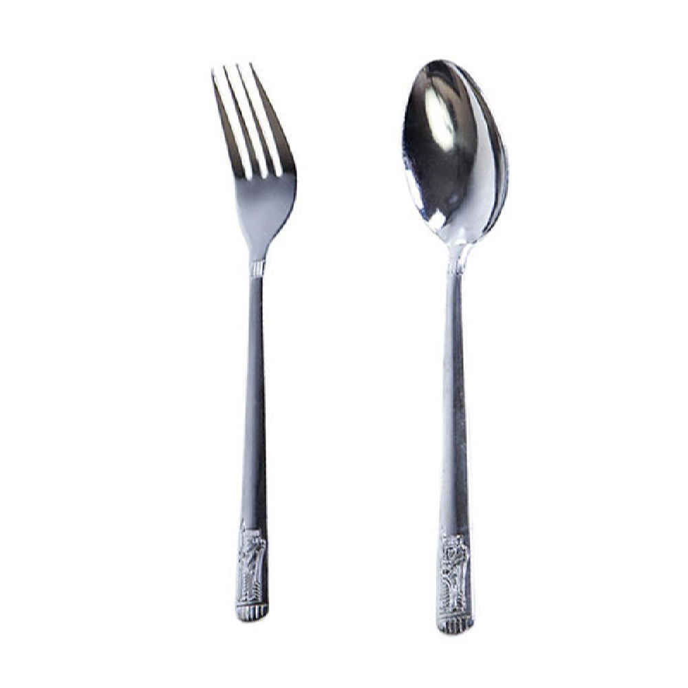 Set de Couverts en Cuivre - Cuillère et Fourchette Ladan (12 pièces)