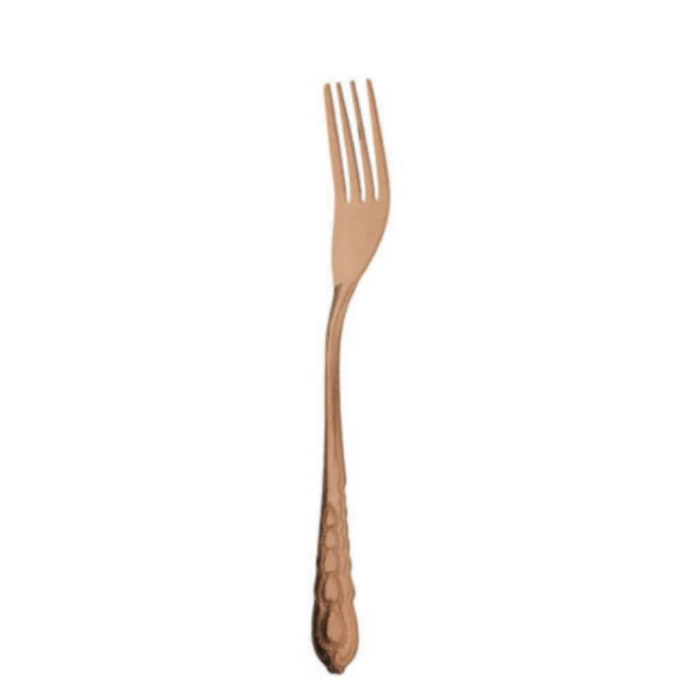Ensemble de fourchettes en cuivre en forme de cœur - 6 pièces
