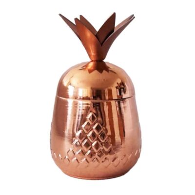 Sucrier persan artisanal en cuivre – Martelé Ananas