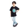 T-shirt islamique pour enfants noir Calligraphie Ali al-Asghar