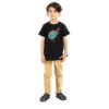 T-shirt islamique pour enfants noir Calligraphie Ya Hussain