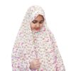 Tchador Islamique Blanc pour Filles Modèle Blossom