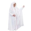 Tchador Islamique Blanc pour Filles Modèle Yasamin