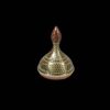 Sucrier persan artisanal en cuivre décoré avec l'art de la marqueterie Khatam Ghandoon