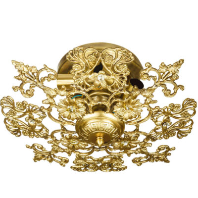 Lustre semi-encastré en laiton – style florentin et vintage Aysan