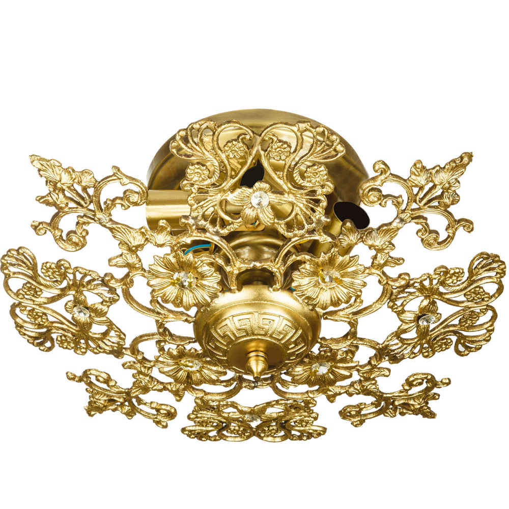Lustre semi-encastré en laiton – style florentin et vintage Aysan