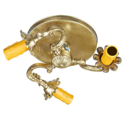 Lustre semi-encastré en laiton – style florentin et vintage Hiva