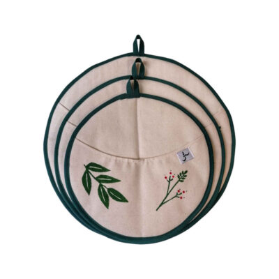 Damkoni – Bonnet de Riz Iranien – Attrape-Vapeur pour Couvercle Ensemble de 3 – Modèle Blossom
