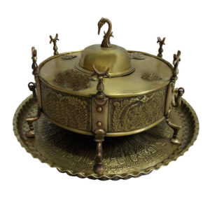 Brûleur persan de Manghal Esfand et Bakhoor – Laiton gravé