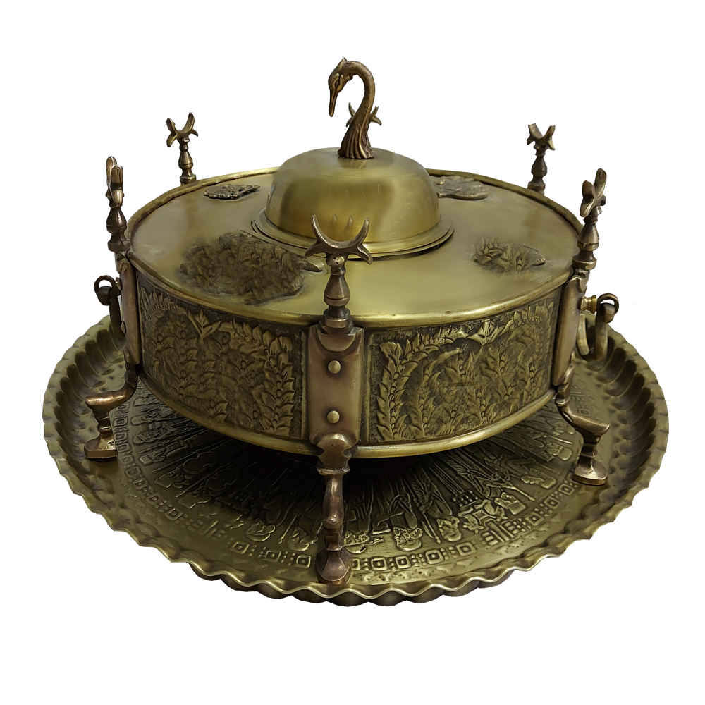 Brûleur persan de Manghal Esfand et Bakhoor – Laiton gravé