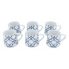 Set de tasses à thé perses avec sous-tasse - Design Tiam Porcelaine (12 pièces)
