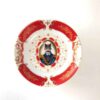 Assiette à thé persane - Porcelaine avec motif Shah Abbasi Naseri (Lot de 6)