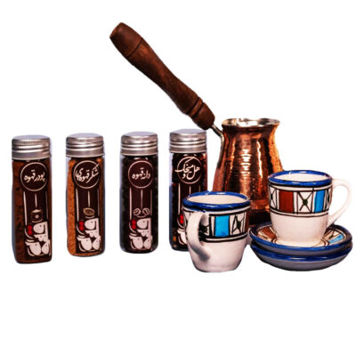 Tasse à expresso persane avec pot – Style Demitasse en cuivre Fakhr-Ara