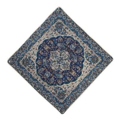 Coussin en Termeh Persan – Modèle Shah Abbasi (X2) | Coussin authentique tissé à la main