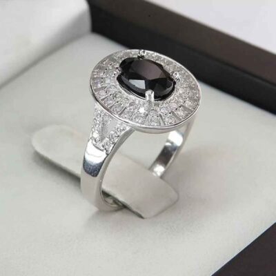 Bague de fiançailles en argent avec rubis rouge Bliss pour femmes Kiana Taranom