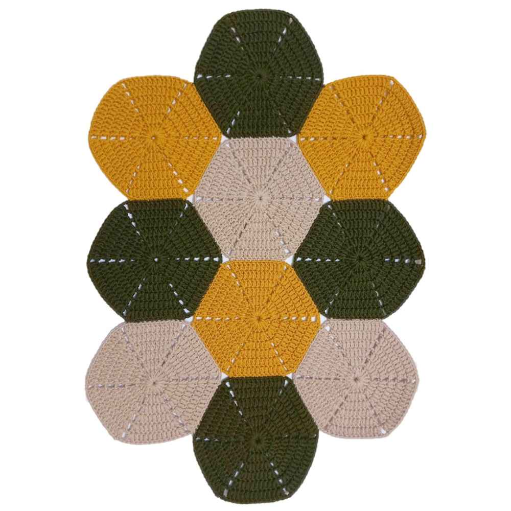 Nappe au Crochet Tricotée à la Main Modèle Boho