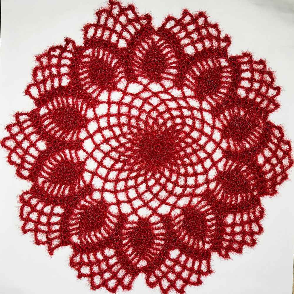 Nappe au Crochet Tricotée à la Main Modèle Elika