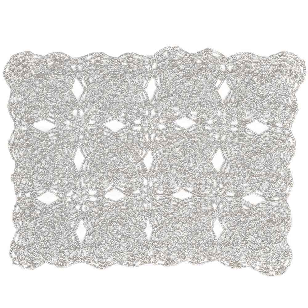 Nappe au Crochet Tricotée à la Main Modèle Lotus