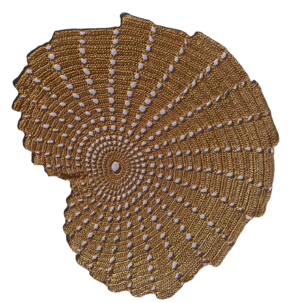 Nappe au Crochet Tricotée à la Main Modèle Escargot