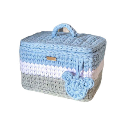 Panier de rangement en crochet modèle Karin