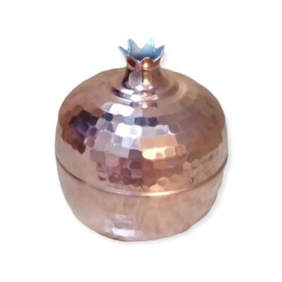Sucrier persan artisanal en cuivre – Martelé Grenade