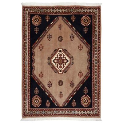 Tapis persan tribal noué à la main Médaillon Parva