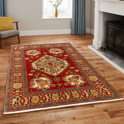 Tapis persan noué à la main modèle Gol Abrisham Ardabil