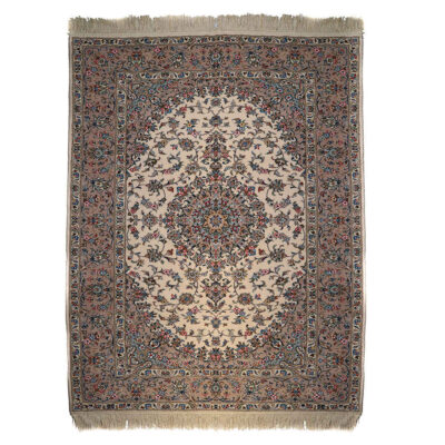 Tapis en laine persan noué à la main avec design Médaillon modèle Ziafat