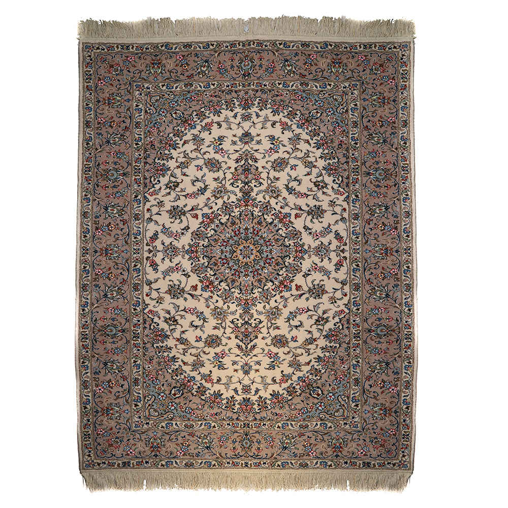 Tapis en laine persan noué à la main avec design Médaillon modèle Ziafat
