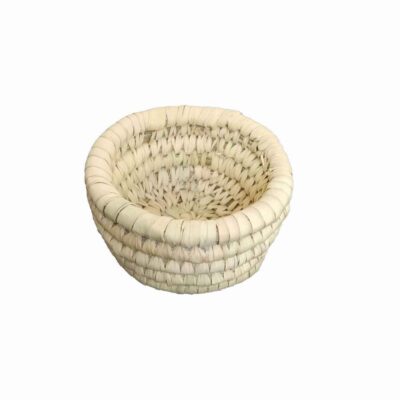 Panier de rangement en feuille de palmier tissé à la main persan modèle Afrina