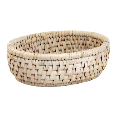 Panier de rangement en feuille de palmier tissé à la main persan modèle Azin