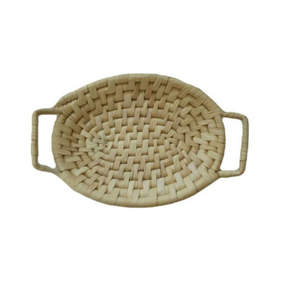 Panier en feuille de palmier tissé à la main persan modèle Banafsheh