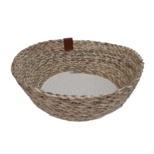 Panier de rangement en feuille de palmier tissé à la main persan modèle Farnaz