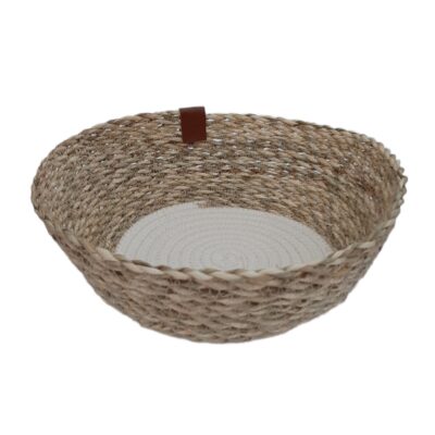 Panier de rangement en feuille de palmier tissé à la main persan modèle Farnaz