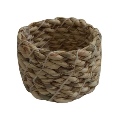 Panier de rangement en feuille de palmier tissé à la main persan modèle Gandom