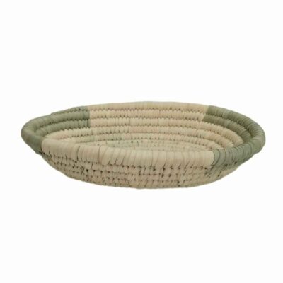 Panier en feuille de palmier tissé à la main persan modèle Mina