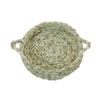 Panier de rangement en feuille de palmier tissé à la main persan modèle Yalda