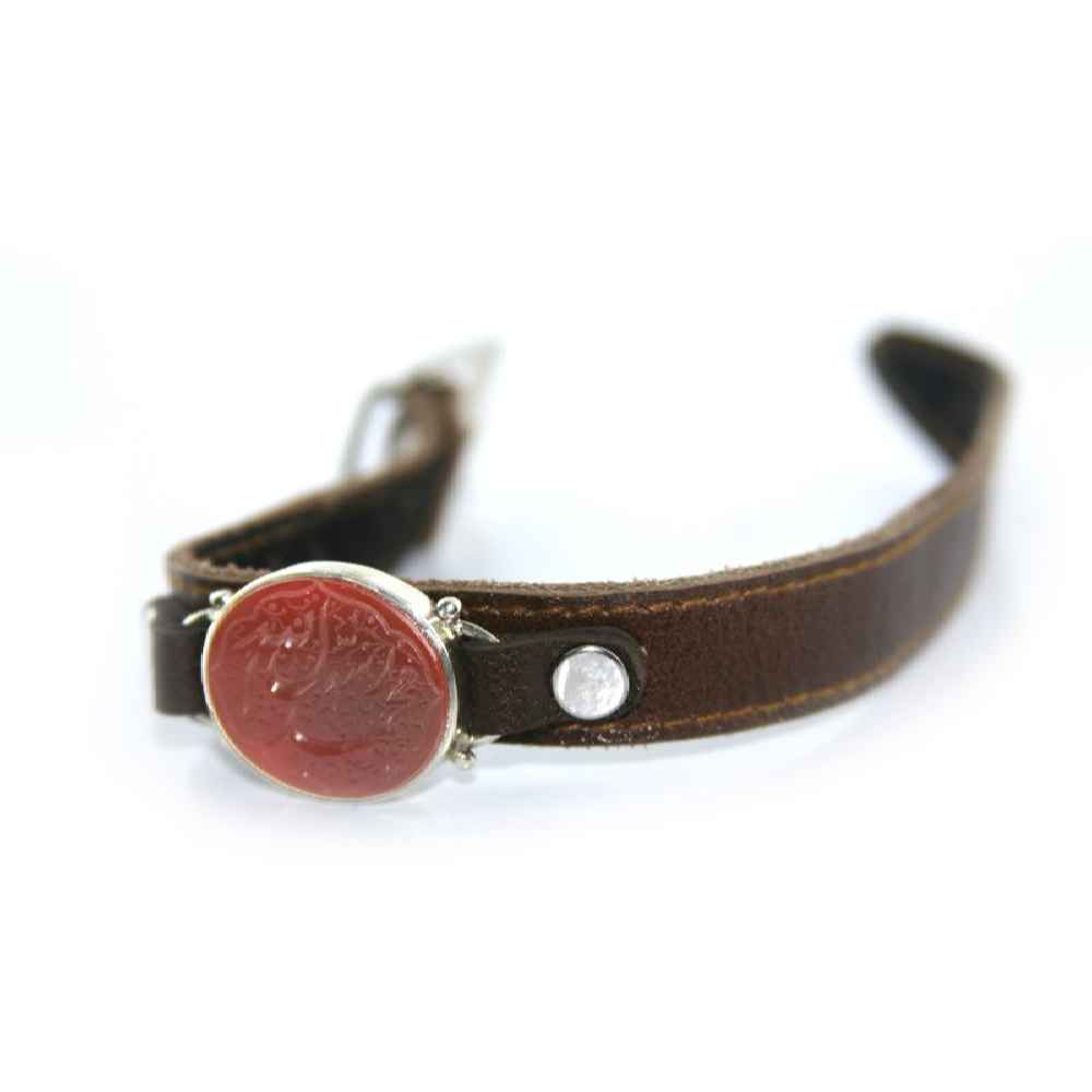 Bracelet en cuir islamique modèle Prophète Muhammad