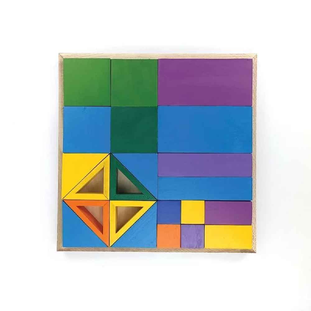 Puzzle Cerveau en Bois Blocs pour Enfants – Jouet créatif d'apprentissage