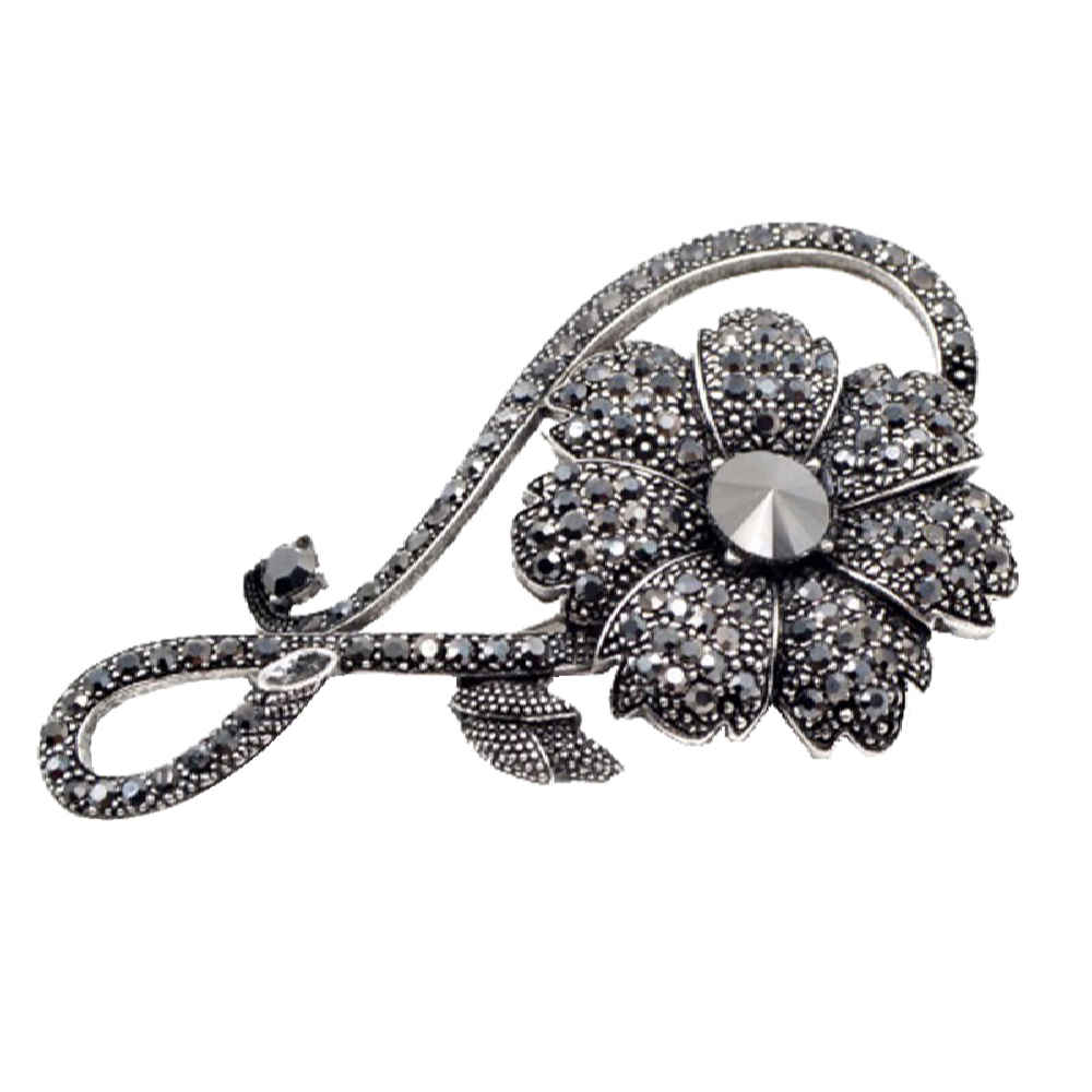 Flower Brooch Pin – Metal Golbaran Model: Broche Fleur – Modèle Golbaran en Métal