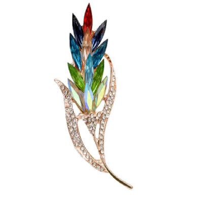 Flower Brooch Pin – Metal Zivar Design: Broche Fleur – Design Zivar en Métal