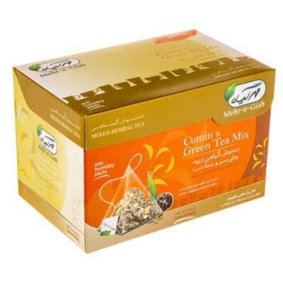 Mélange de tisane : Cumin, Thé vert, Citron & Séné – 4 paquets