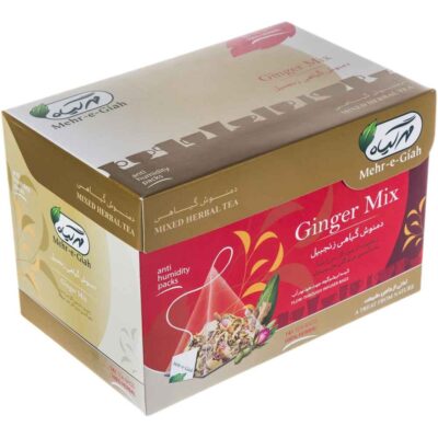 Mélange de tisane : Gingembre, Cannelle, Rose rouge & Menthe – 4 paquets