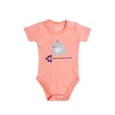 Body bébé en coton rose