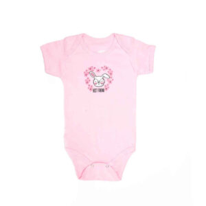 Body bébé à épaules rabattables roses