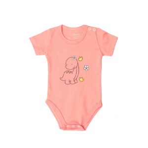 Body bébé à manches courtes rose